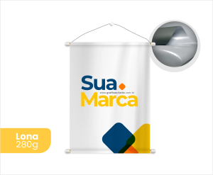 Banner Promo em Lona 280g Lona 280g Brilho Personalizado 4x0 Sem Revestimento Padrão 
