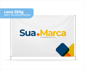 Lona 280g Sem Acabamento Lona 280g Brilho Personalizado 4x0 Sem Revestimento Sem Acabamento 